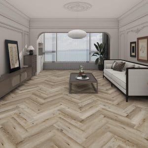 Sentai ezLife Herringbone Brussel Oak SPC Vinilinė danga Sentai ezLife Herringbone Brussel Oak